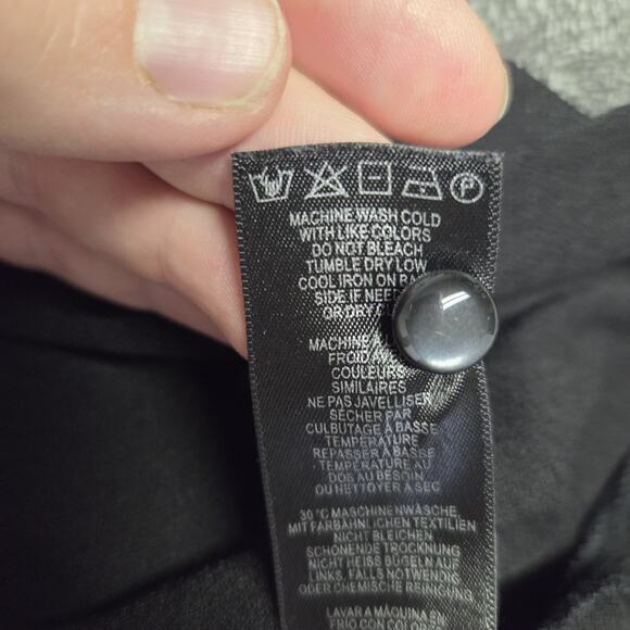 Adrianna Papell Lacey Ruffled Black Tank Top Size Medium - Picture 5 of 8